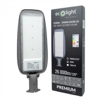 LED pouličné osvetlenie 200W 26000lm 4000K, neutrálna biela IP65 130lm/W PREMIUM Ecolight