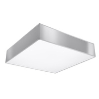 Povrchové stropné svietidlo 4x E27 Plafond Square Grey Minimalist Horus Sollux