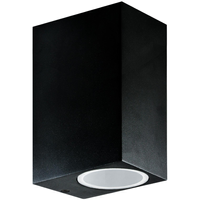 Nástenné svietidlo vonkajšie fasádne GU10 čierne IP44 Sanico Goldlux