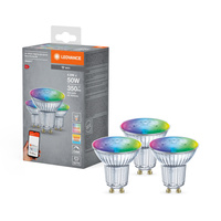 LED GU10 reflektorová žiarovka 4,9W = 50W 350lm CCT RGB stmievateľná SMART+ WiFi Ledvance