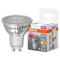 LED PAR16 reflektor GU10 4,7W = 50W 350lm 2700K, teplá biela CRI90 36° stmievateľný SUPERSTAR Osram