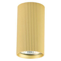 Halogénové tuba reflektory s povrchovou montážou GU10 Round Gold Lucerno Masterled