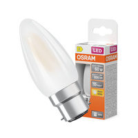 LED žiarovka B35 sviečka B22d 5,5W = 60W 806lm 2700K teplá biela 300° Retrofit Filament CLASSIC Osram