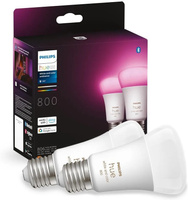 2x LED žiarovka E27 A60 9W = 60W 806lm 2000-6500K CCT + RGB SMART Smart Bluetooth ZigBee White and Color Ambiance Philips HUE