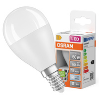LED žiarovka P45 guľka E14 6,5W = 60W 806lm 4000K neutrálna biela 150° STAR CLASSIC Osram