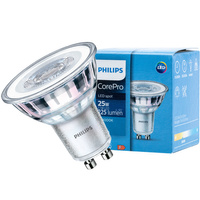 LED žiarovka GU10 2,7W = 25W 225lm 3000K teplá biela 36° PHILIPS