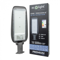 LED pouličné svietidlo 150W 19500lm 6500K, studená biela IP65 130lm/W PREMIUM Ecolight