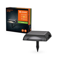 Vonkajšia solárna záhradná lampa LED nástenná lampa 1,2W 60lm 3000K IP65 Endura Ledvance šedá