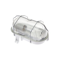 Svietidlo do potrubia Hermetická mriežka E27 Kov IP44 Biela Soma Kobi