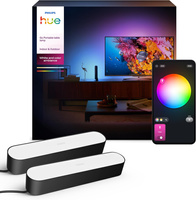 2x LED 6,7W 500lm IP20 biela a farebná Ambiance RGB + TW čierna 25cm SMART Zigbee Bluetooth Play Philips HUE stolná lampa