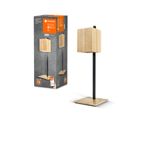 LED 8W 350lm CCT stmievateľná drevená stolová lampa čierna SMART+ WiFi Wood Ledvance