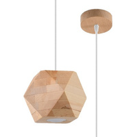 Stropné závesné svietidlo GU10 Geometric Brown Scandinavian Woody Sollux