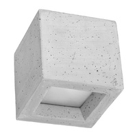 Nástenné svietidlo Nástenné svietidlo G9 Square cube Grey Modern Leo Sollux