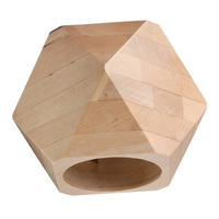 Nástenné svietidlo Nástenné svietidlo G9 Geometric Brown Scandinavian Woody Sollux