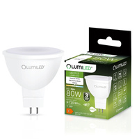 LED žiarovka GU5.3 reflektor MR16 8W = 80W 720lm 4000K neutrálna biela 120° 12V LUMILED