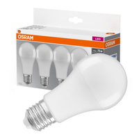 4x LED žiarovka A60 E27 10W = 75W 1055lm 2700K teplá biela 150° BASE Osram