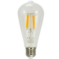 LED žiarovka ST64 E27 7,5W 1055lm 3000K, teplá biela 360° Filament Sanico Goldlux