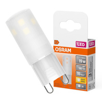 LED žiarovkapäticou G9 1,9W = 19W 180lm 2700K teplá biela 300° LED PIN Osram