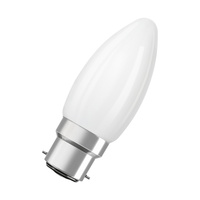 LED žiarovka B35 B22d sviečka 3,4W = 40W 470lm 2700K teplá biela 320° Dimmable SUPERSTAR Osram