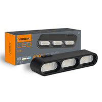 LED magnetické koľajnicové svetlo 5,5 W 420 lm 4000 K, neutrálna biela CRI90 90° Čierna VIDEX