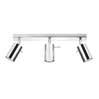 SPOT TUBA Povrchový reflektor 3x GU10 Pohyblivé trubicové chrómové moderné kruhové stropné svietidlo Sollux