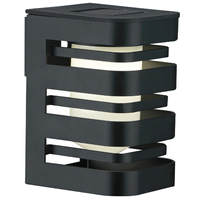 Nástenné solárne vonkajšie nástenné svietidlo čierne so súmrakovým senzorom IP44 Agide Sanico Goldlux