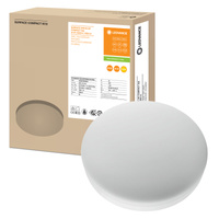 LED stropné svetlo 24W 1800lm 3000K teplá biela povrchové biele 30cm povrch Ledvance