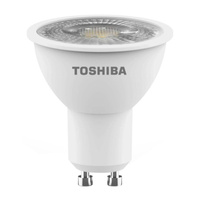 LED halogénová žiarovka GU10 5,5W = 63W 450lm 6500K studená biela reflektor TOSHIBA