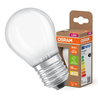 LED žiarovka P45 guľka E27 3,8W = 60W 806lm 2700K teplá biela 300° 213lm/W CLASSIC ENERGY EFFICIENCY Osram