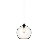 Závesné svietidlo Svietidlo E27 Sklenené tienidlo transparentné okrúhle VT-7302 V-TAC