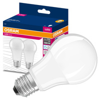 2x LED žiarovka A60 E27 10W = 75W 1055lm 6500K studená biela 200° VALUE CLASSIC Osram