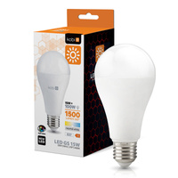 LED žiarovka E27 guľka 15W 1500lm 4000K neutrálna biela 270° Kobi