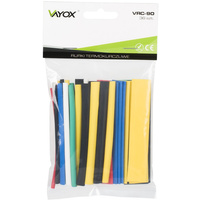 Teplom zmrštiteľné hadičky Farebné pásy 36ks 90mm