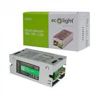 Modulárny napájací zdroj pre LED pásky 15W 12V 1,25A IP20 SLIM Ecolight