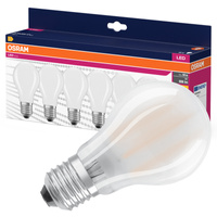 6x LED žiarovka A60 E27 6,5W = 60W 806lm 2700K teplá biela 300° Retrofit Filament CLASSIC Osram
