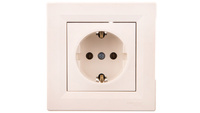 Asfora SCHUKO jednozásuvka krémová EPH2900123