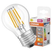 LED žiarovka P45 guľka E27 5,5W = 60W 806lm 2700K teplá biela 300° Retrofit Filament CLASSIC Osram