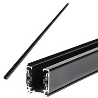 Osvetľovacia zbernica 3-vodičová 2 m čierna Kobi