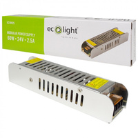 Modulárny napájací zdroj pre LED pásky 60W 24V 2,5A IP20 SLIM Ecolight