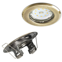 Zapustené halogénové bodové svietidlo GU10 Patina Round Kobi