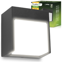 Záhradné nástenné svietidlo LED Vonkajšie nástenné svietidlo IP54 12W 3000K RUBUS LUMILED