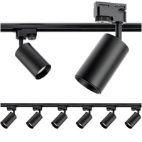 Súprava zbernicových líšt na osvetlenie 2 m + 6x SAGI GU10 Black LUMILED Buslight