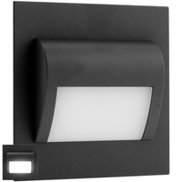 Schodiskové svietidlo DECORUS 9 LED 1,2 W Graphite ProVero studená biela