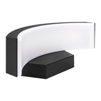 Záhradné vonkajšie nástenné svietidlo LED 9W 700lm 4000K neutrálna biela 120° Black IP54 Bella Masterled