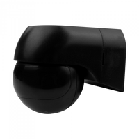 PIR senzor pohybu a súmraku IP44 povrchová montáž čierny 12m 180° CP Ecolight