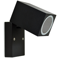 Nástenné svietidlo vonkajšie fasádne GU10 čierne IP44 Boston Sanico Goldlux