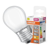LED žiarovka P45 guľka E27 5,5W = 60W 806lm 2700K teplá biela 300° Retrofit Filament CLASSIC Osram