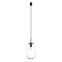 E27 Čierne moderné závesné stropné svietidlo PEAR M 7798 Nowodvorski