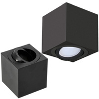 Halogénová bodová halogénová žiarovka Square GU10 čierna OH37 Kobi