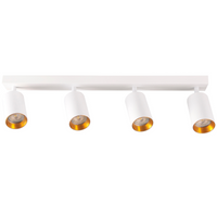 Nástenné a stropné bodové svietidlo 4x GU10 White Gold MARIBEL Sanico Goldlux